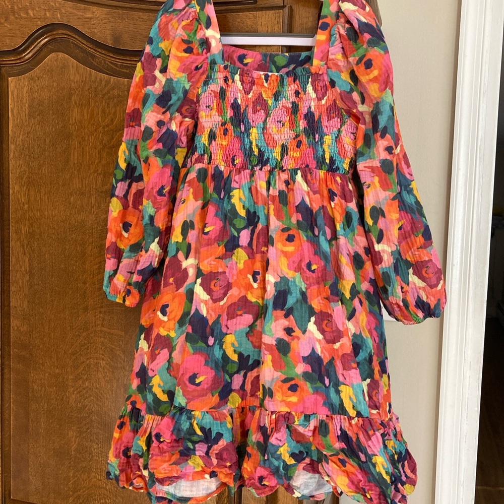 Cheeky Plum Garden Strokes Dress